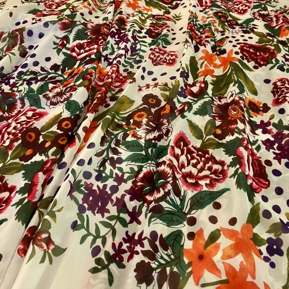NWOT Women's Chiffon Floral Kimono Cardigan Long Swimsuit Cover-Up Size Large - Picture 5 of 7